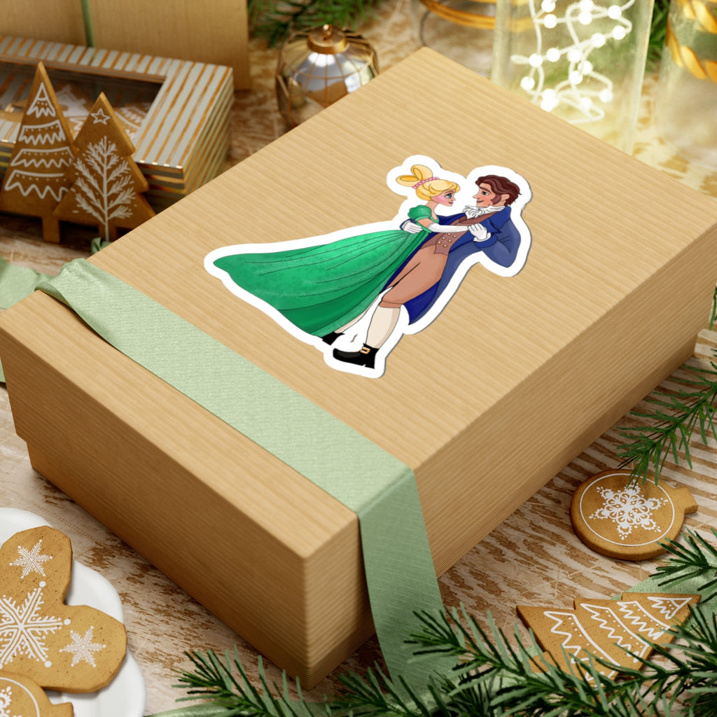 Emmaline & Mr. Knightley Kiss-Cut Sticker