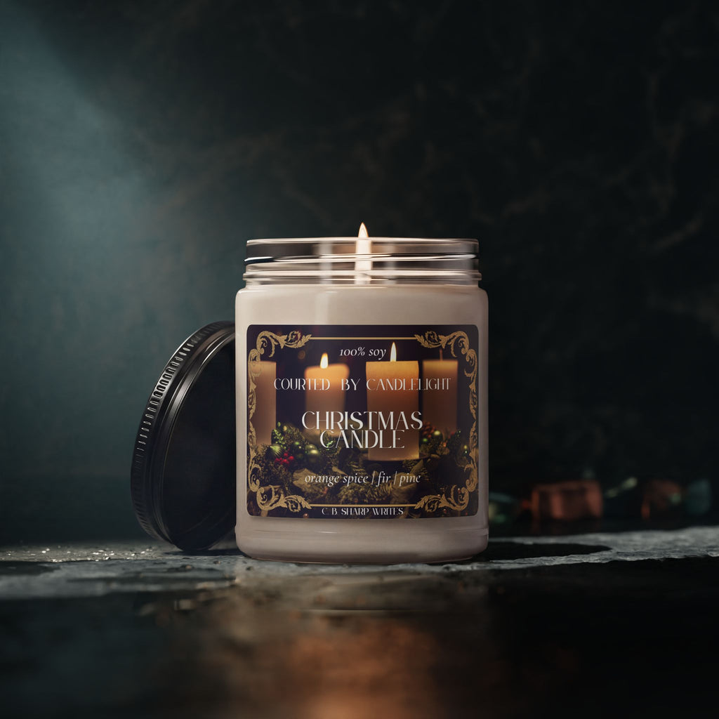 Courted by Candlelight Christmas Candle — Orange Spice Fir & Pine, 9oz Scented Candle
