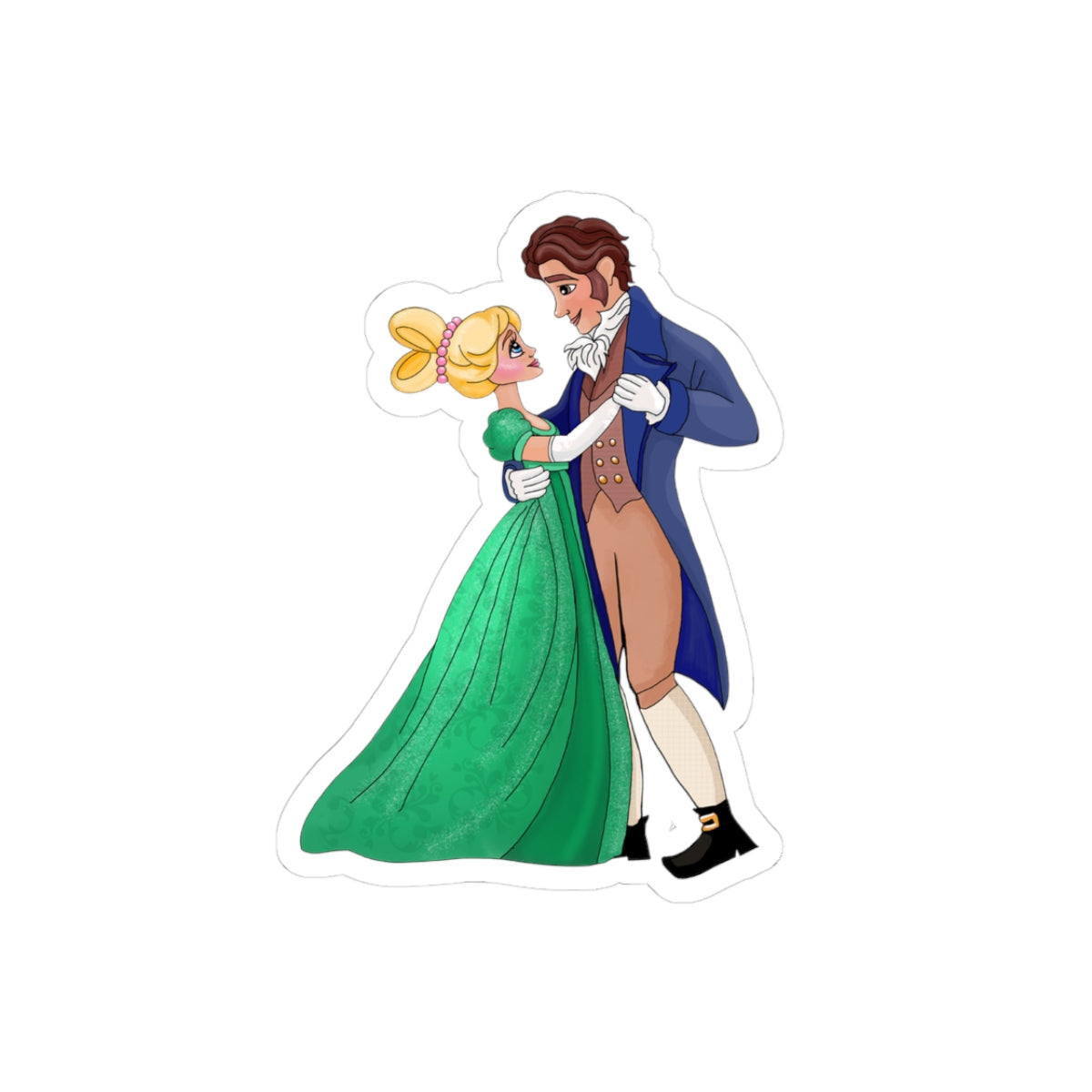 Emmaline & Mr. Knightley Kiss-Cut Sticker