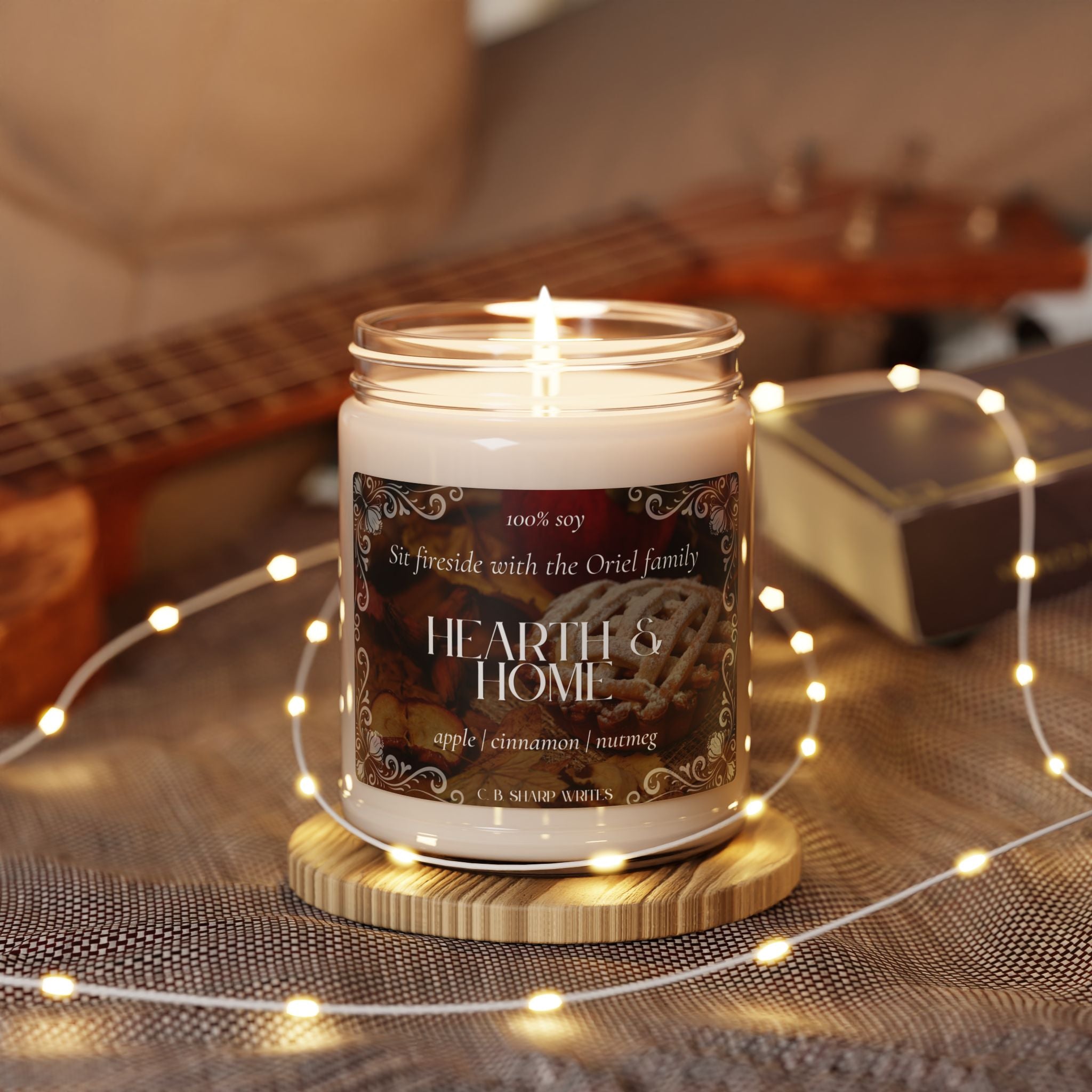 Hearth & Home Scented Soy Candle — Apple Cinnamon + Nutmeg, 9oz