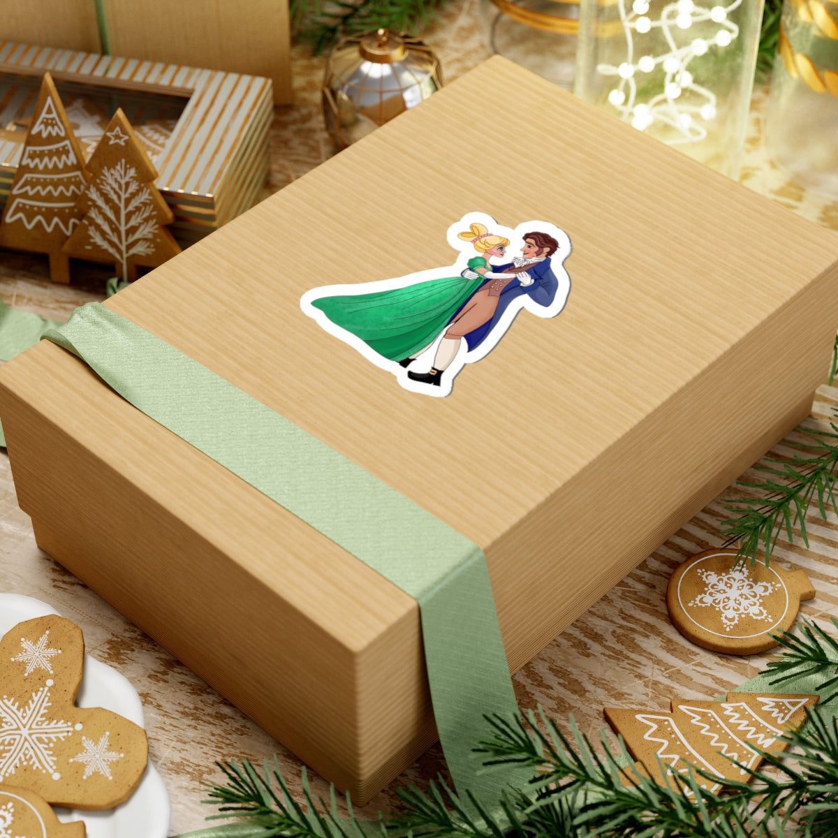 Emmaline & Mr. Knightley Kiss-Cut Sticker