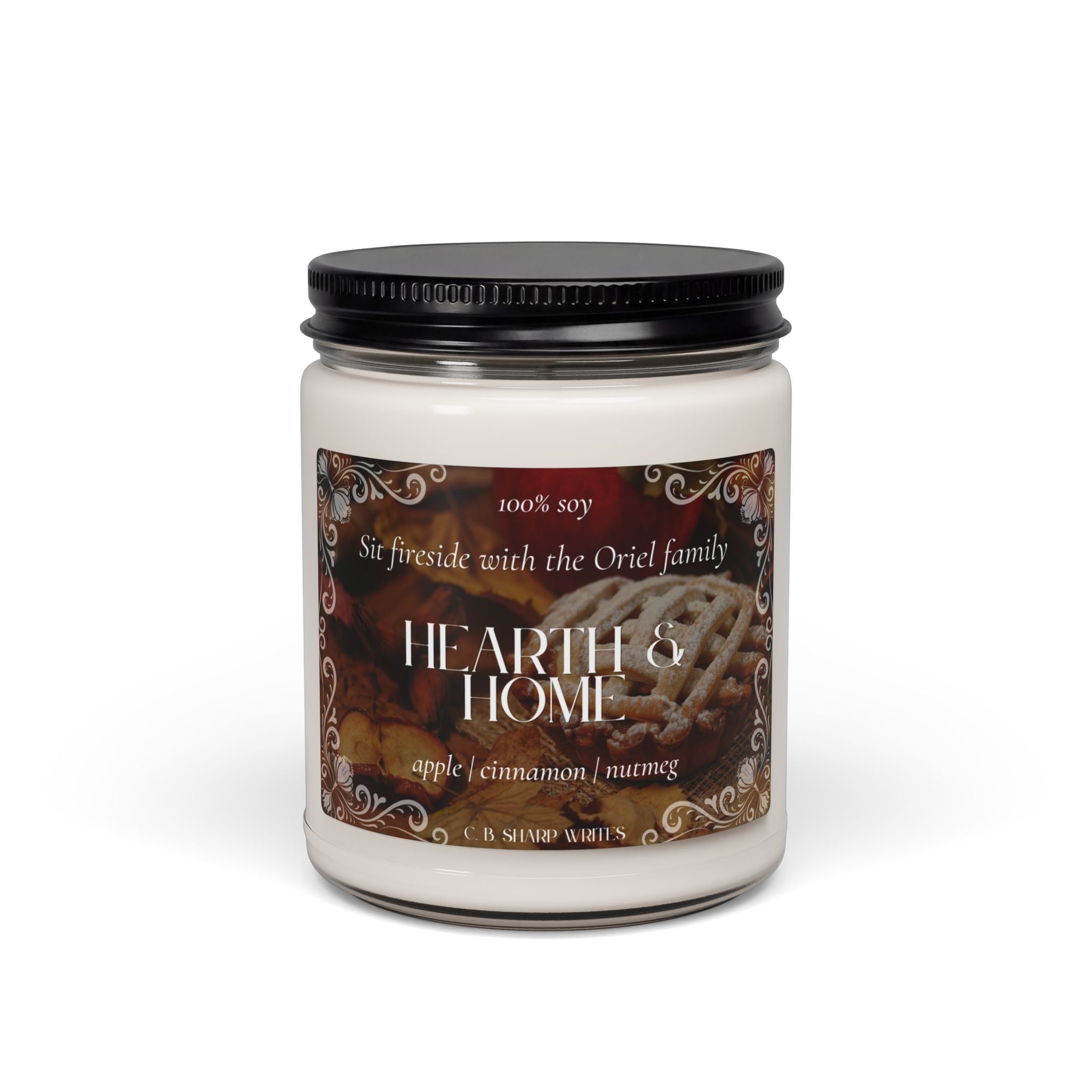 Hearth & Home Scented Soy Candle — Apple Cinnamon + Nutmeg, 9oz