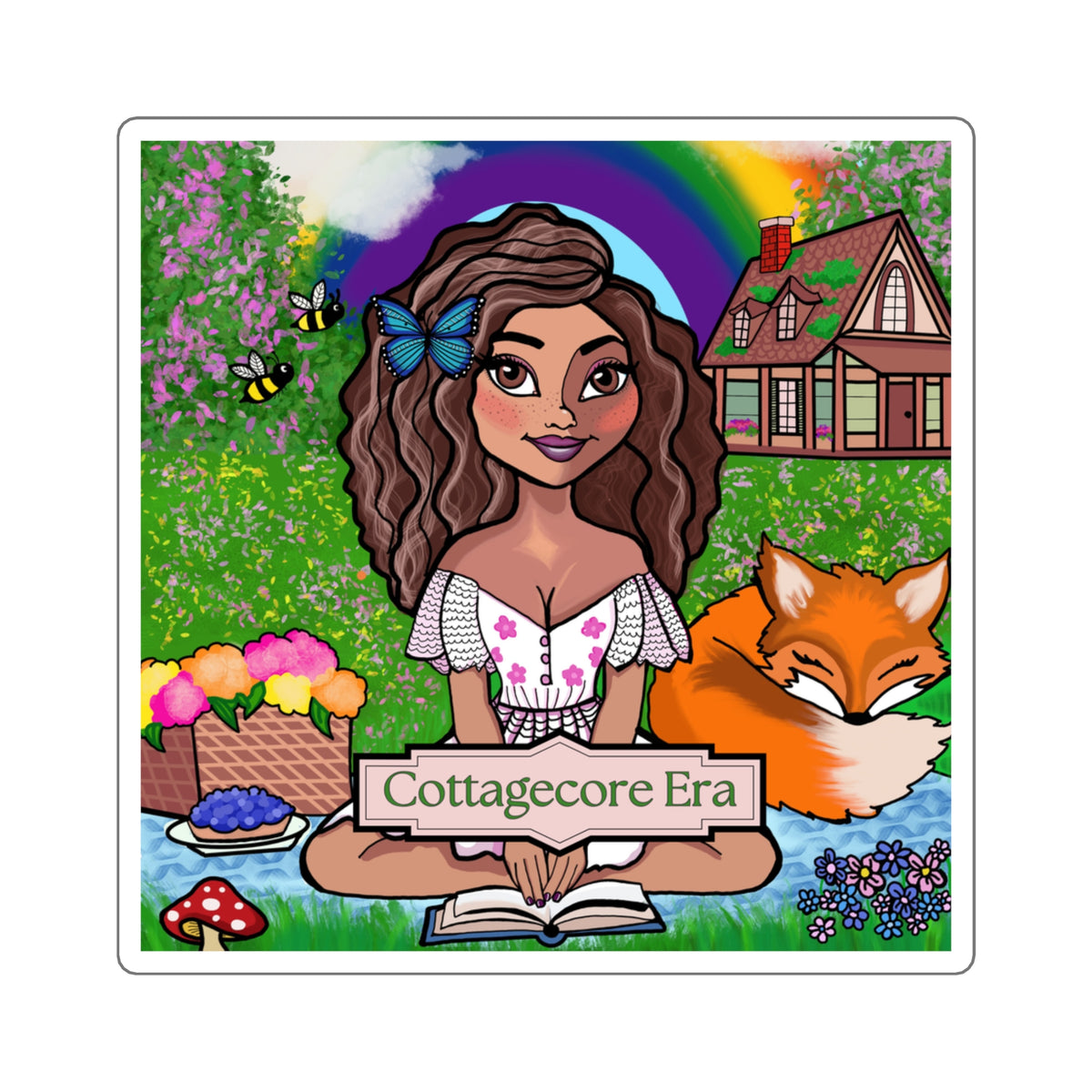 Cottagecore Era - Square Sticker