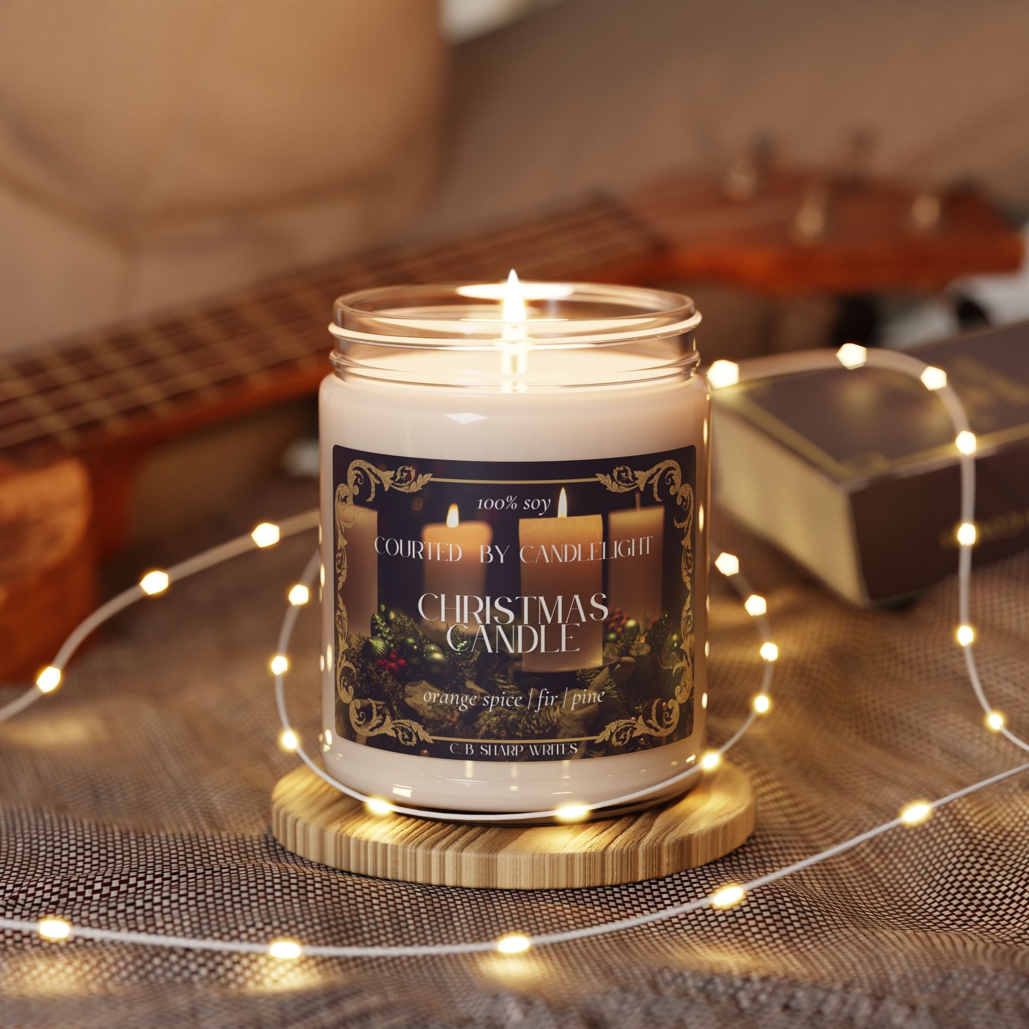 Courted by Candlelight Christmas Candle — Orange Spice Fir & Pine, 9oz Scented Candle